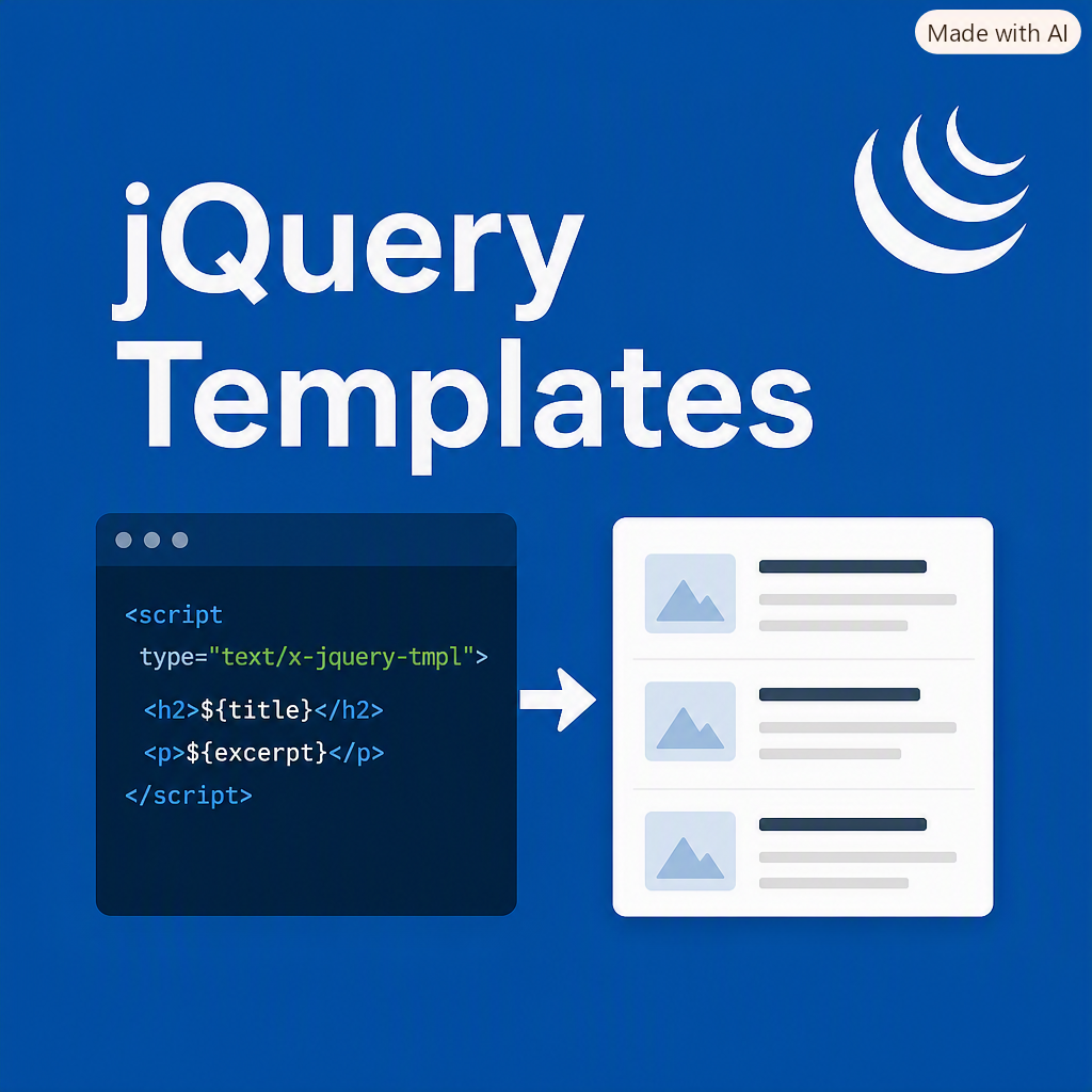 Using jQuery Templates to Search Blog Posts
