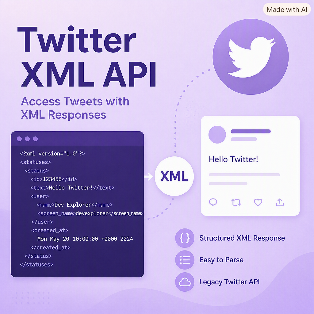 Loading and Parsing Tweets from a Twitter Feed (Legacy XML API)