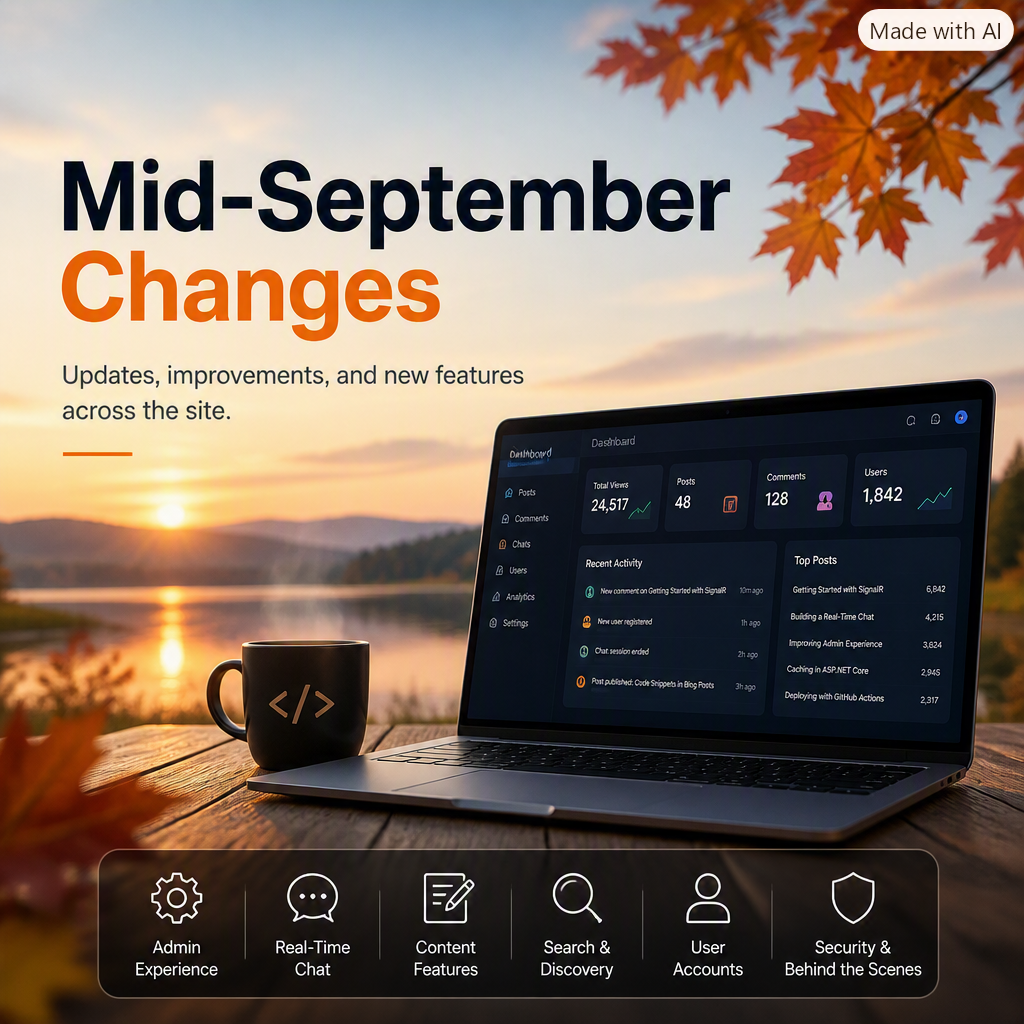 Mid-September Changes